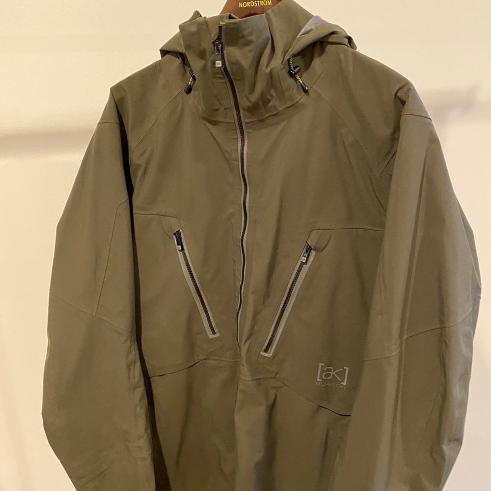 AK Burton Gore-Tex snowboard jacket dark green